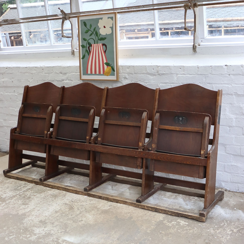Thumbnail: Beautiful Vintage Czech Theatre Seats