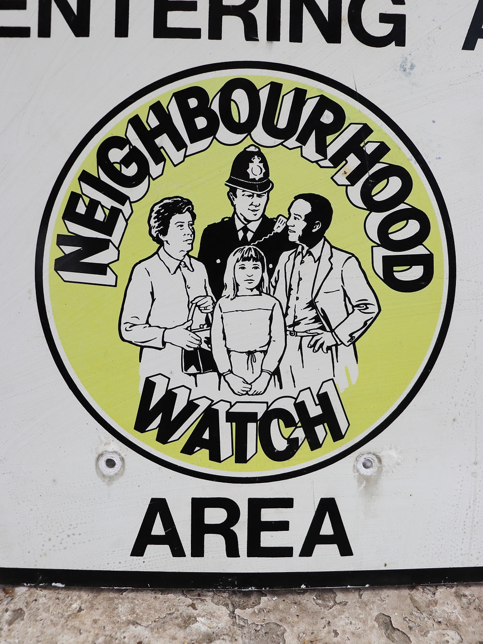 Thumbnail: Original Metal Neighbourhood Watch Sign