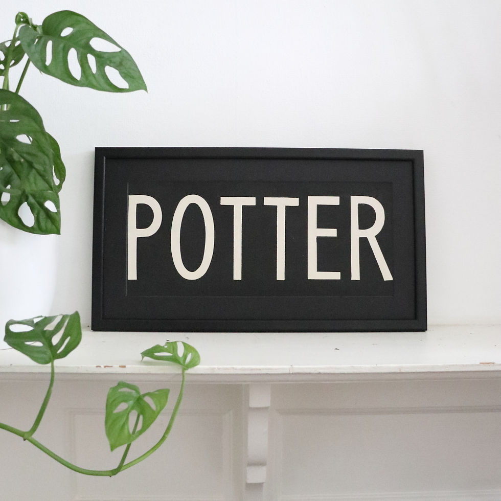 Original Framed Bus Blind - Potter