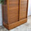 Thumbnail: Beautiful Vintage French Double Tambour Fronted Cabinet