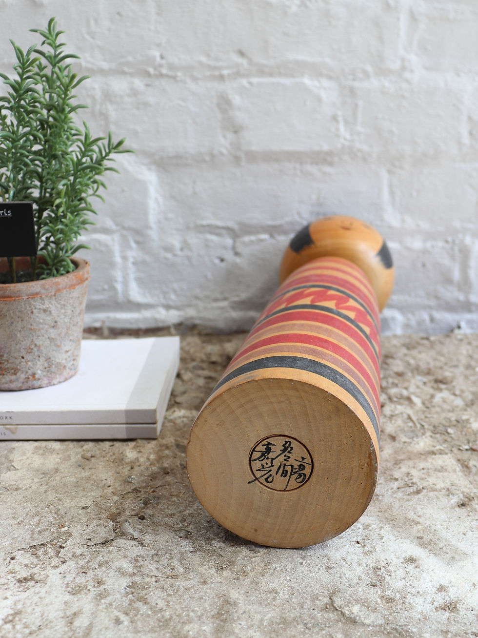 Thumbnail: Large Traditional Kokeshi Japanese Wooden Doll