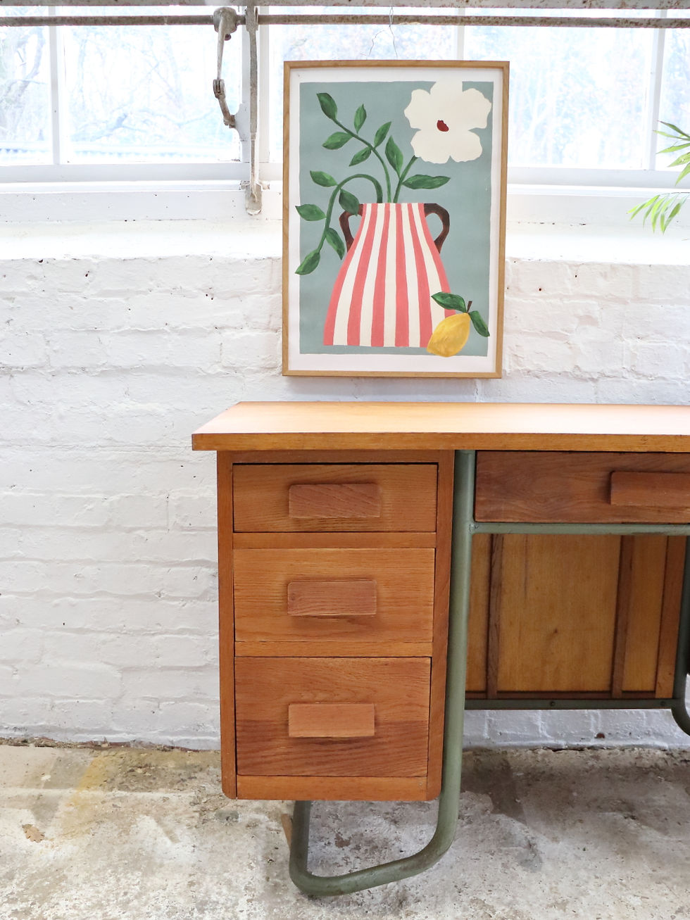 Thumbnail: Gorgeous Large Mullca French Teachers Desk