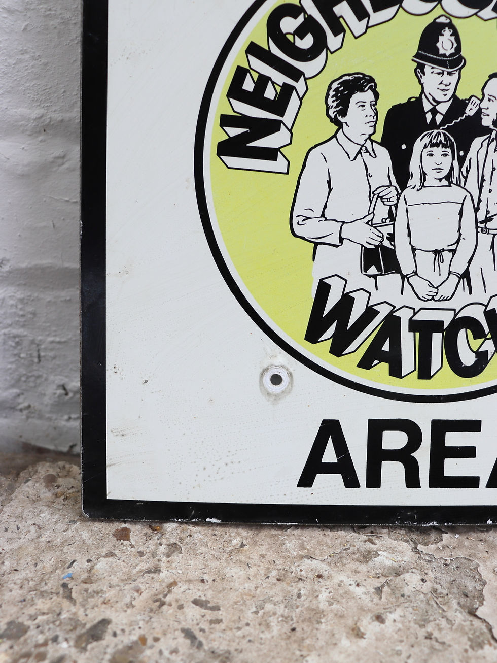 Thumbnail: Original Metal Neighbourhood Watch Sign