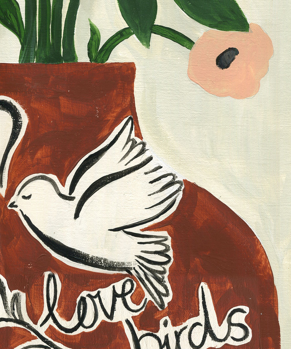 Thumbnail: Love Birds - Glicée Print
