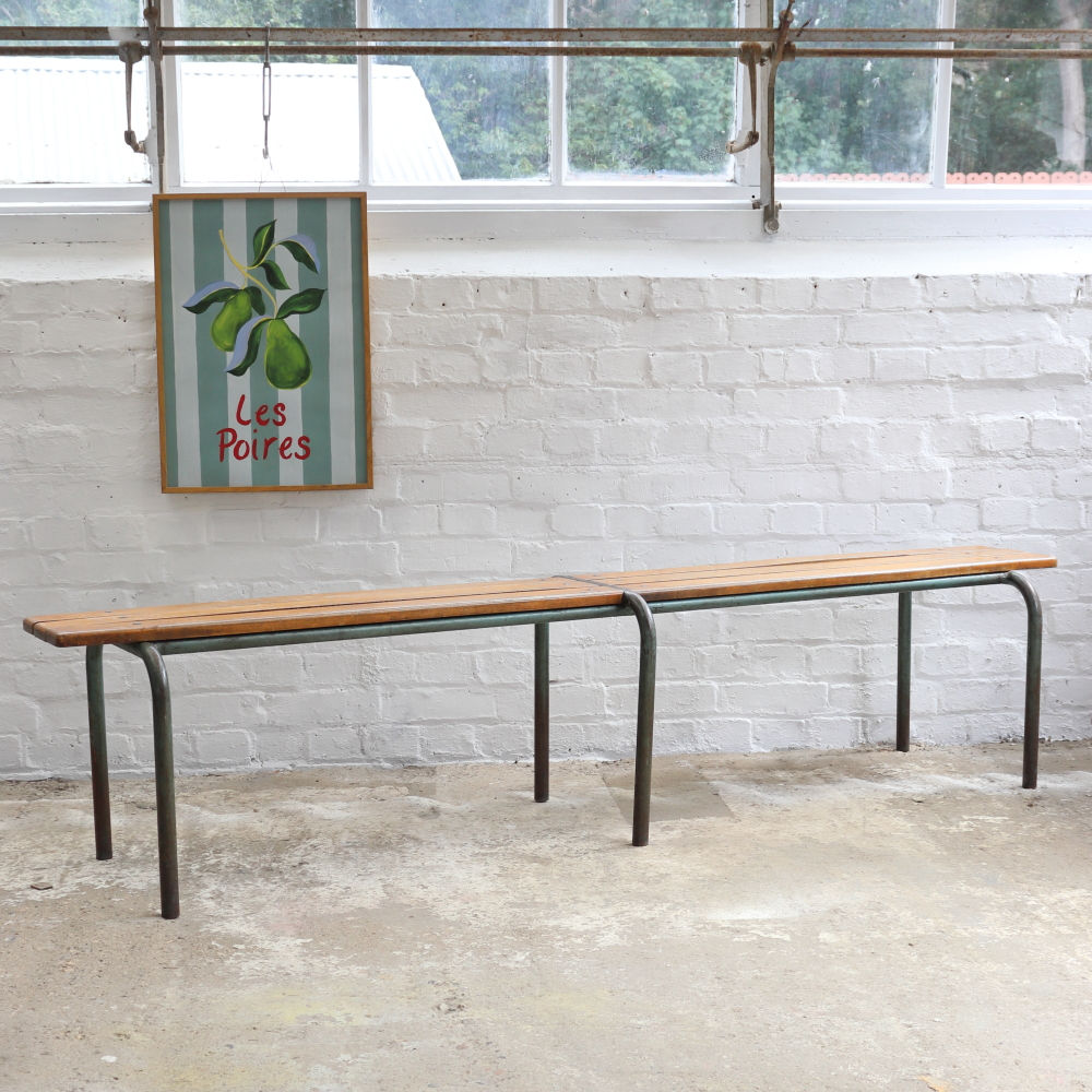 Vintage Mullca French School Bench - Adult Height