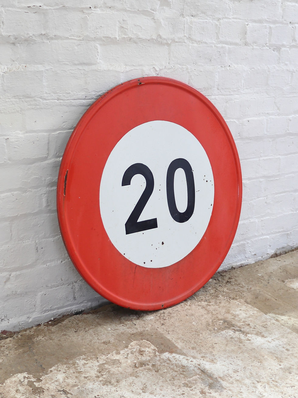 Thumbnail: Large Original French Vintage Road Safety Sign
