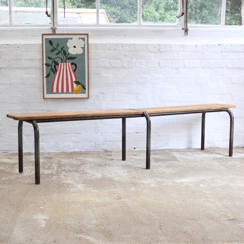 Vintage Mullca French School Bench - Adult Height