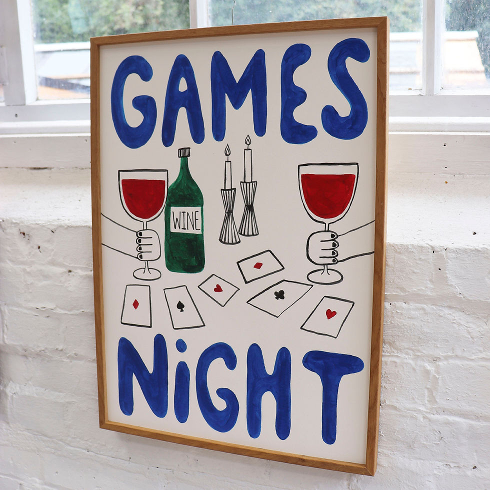 Thumbnail: 'Games Night'- Glicée Print