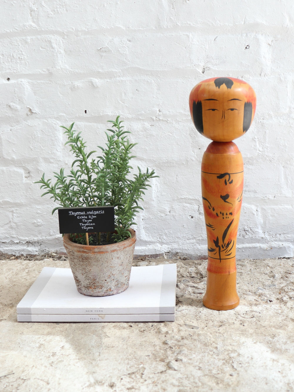 Medium Traditional Kokeshi Japanese Wooden Doll