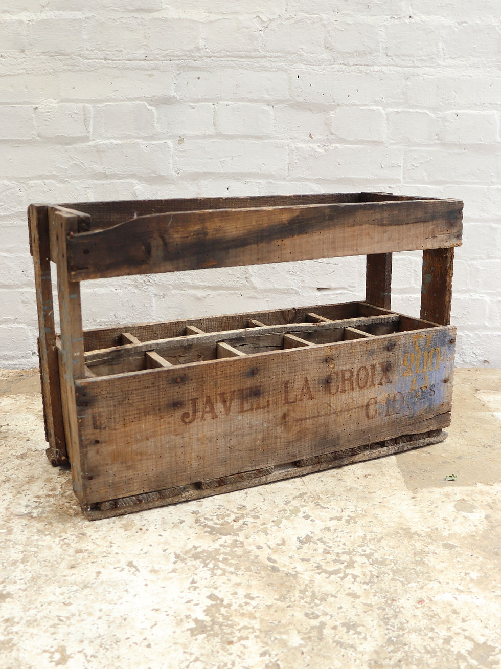 Thumbnail: Vintage French Wooden Wine Crate