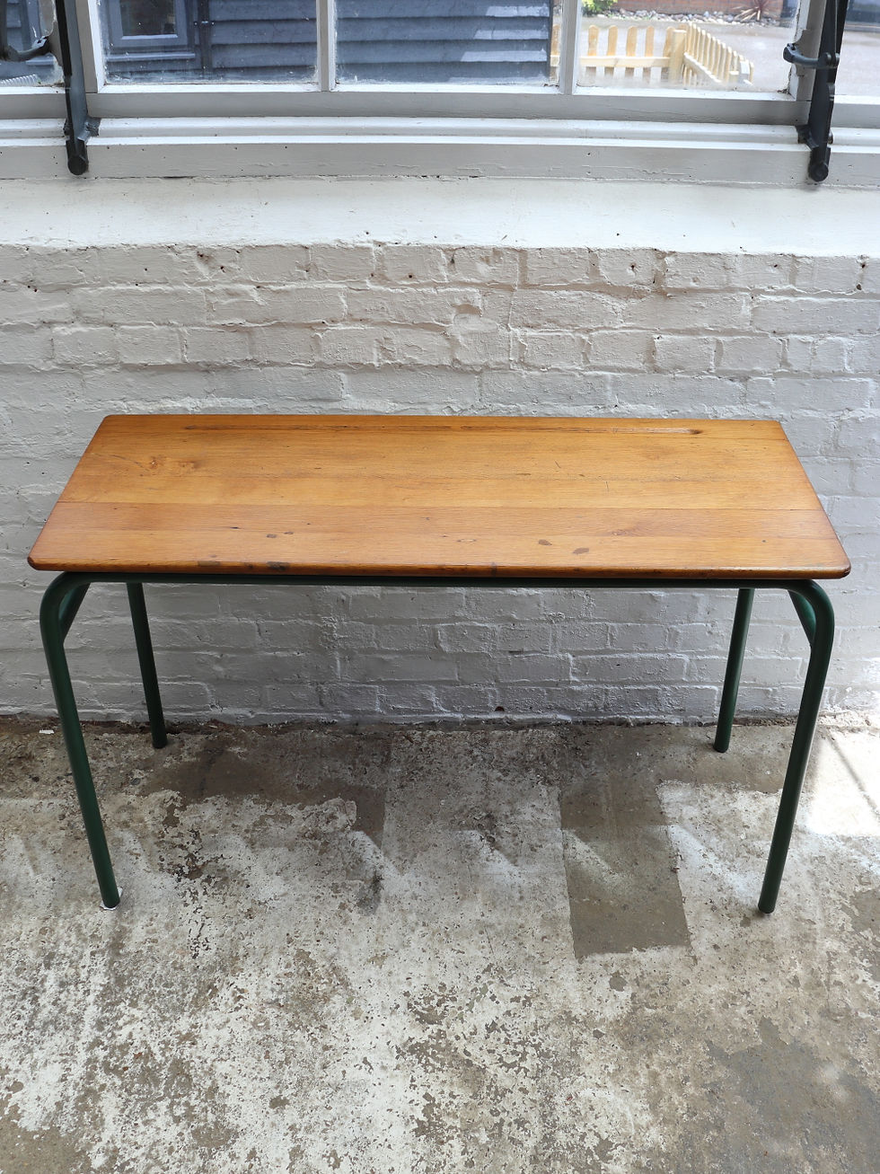 Thumbnail: Vintage French Double School Desk