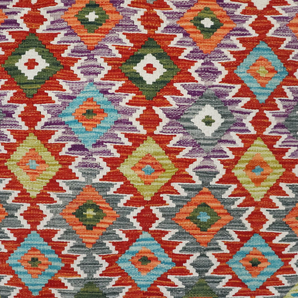 Thumbnail: Beautiful Handmade Vintage Kilim Rug