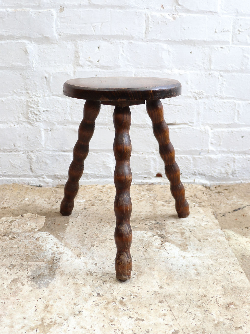 Thumbnail: Beautiful Vintage French Bobbin Stool