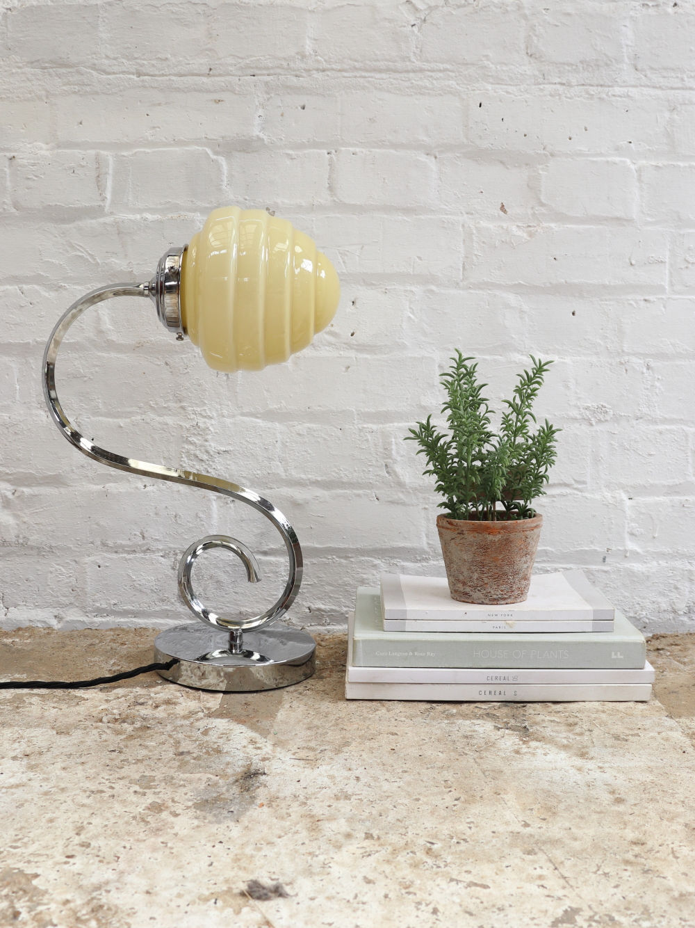 Beautiful Art Deco Opaline Lamp
