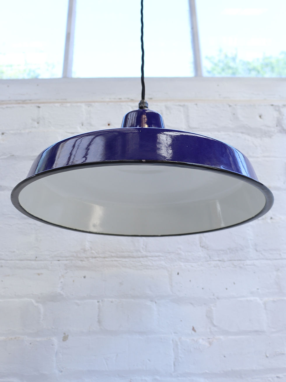 Thumbnail: Blue Enamel Industrial Light