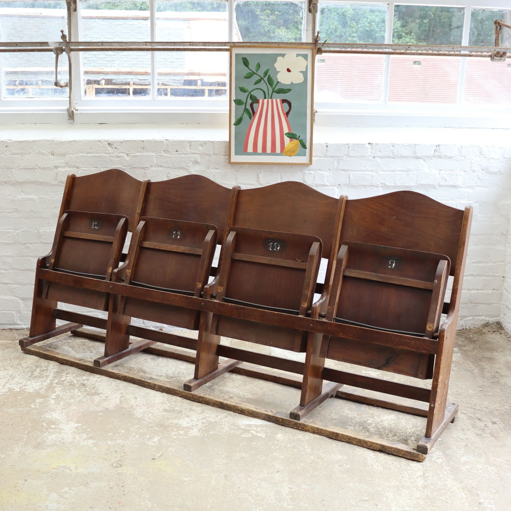 Beautiful Vintage Czech Theatre Seats