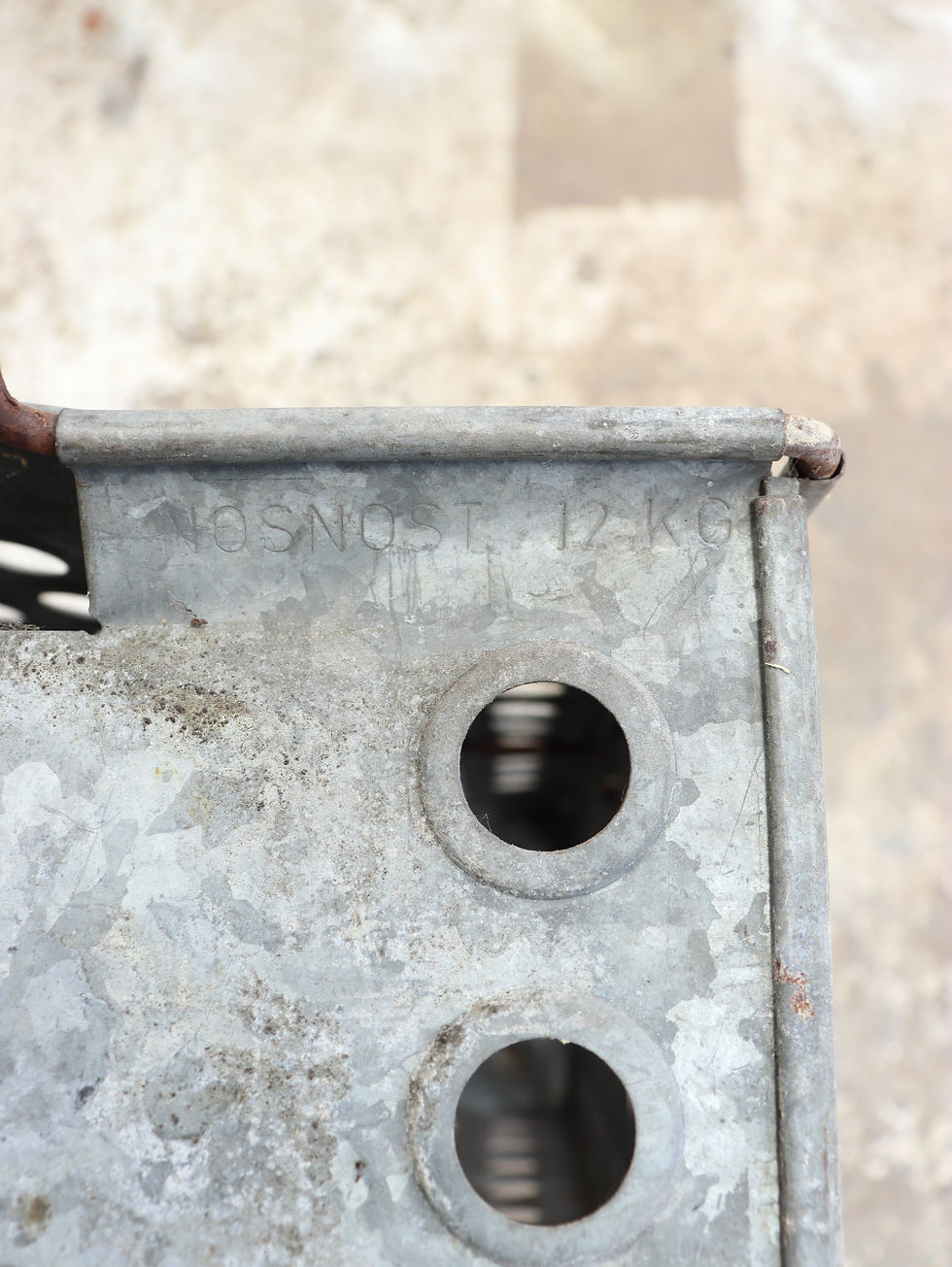 Thumbnail: Lovely Large Mars 1977 Vintage Industrial Metal Lidded Crate