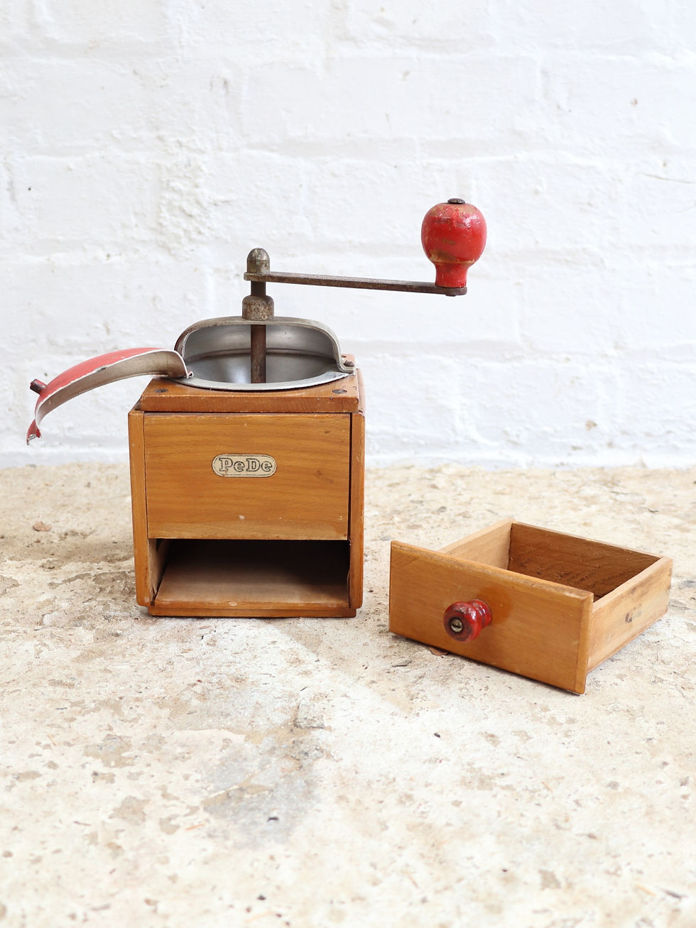 Thumbnail: Lovely Vintage Pe De Dienes Coffee Grinder