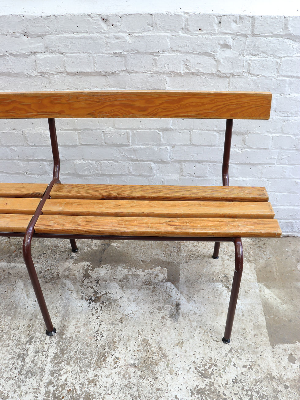 Thumbnail: Vintage Mullca French School Bench - Seat Height 47cm