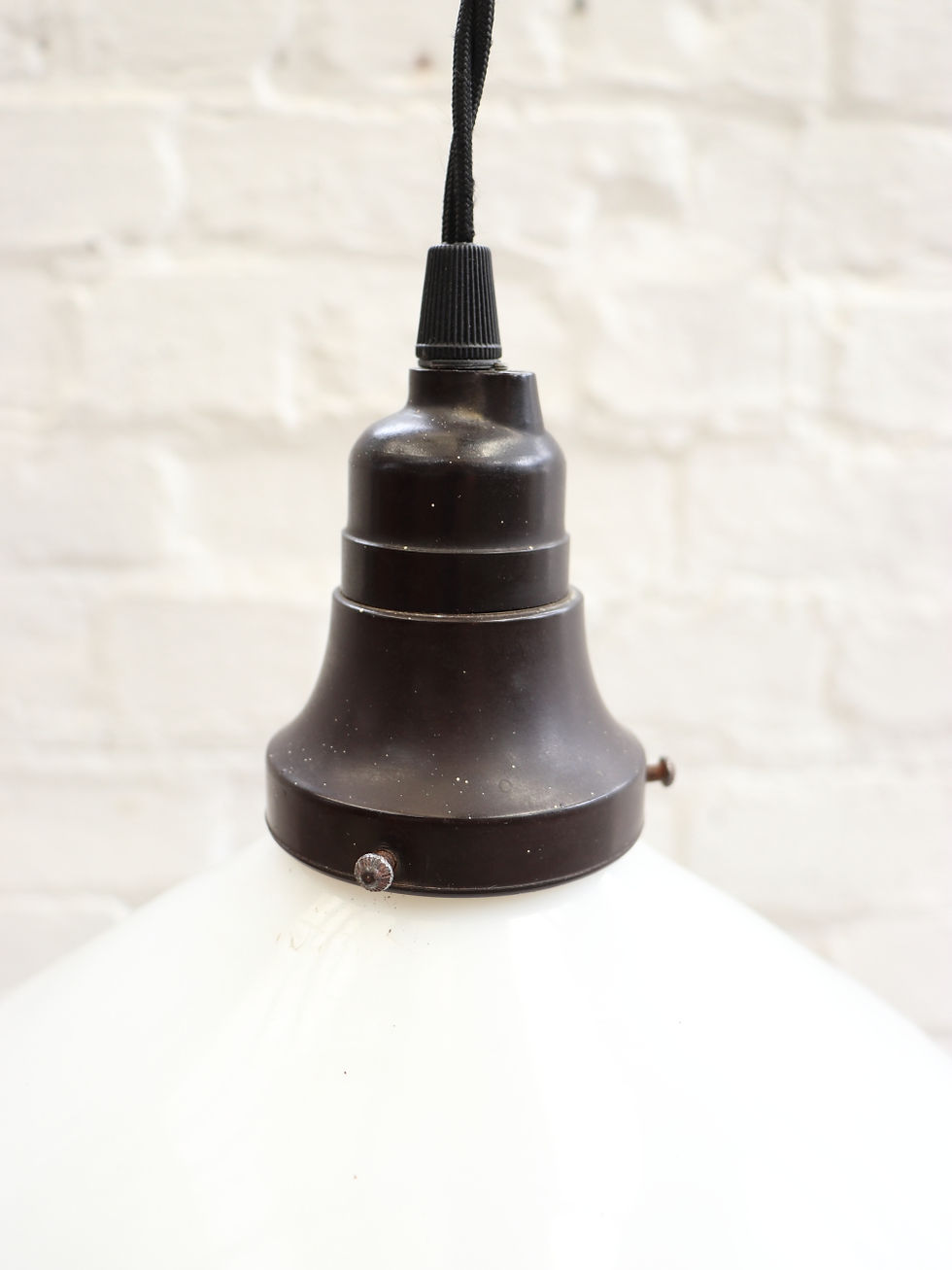 Thumbnail: Vintage French Opaline Coolie Pendant Shade