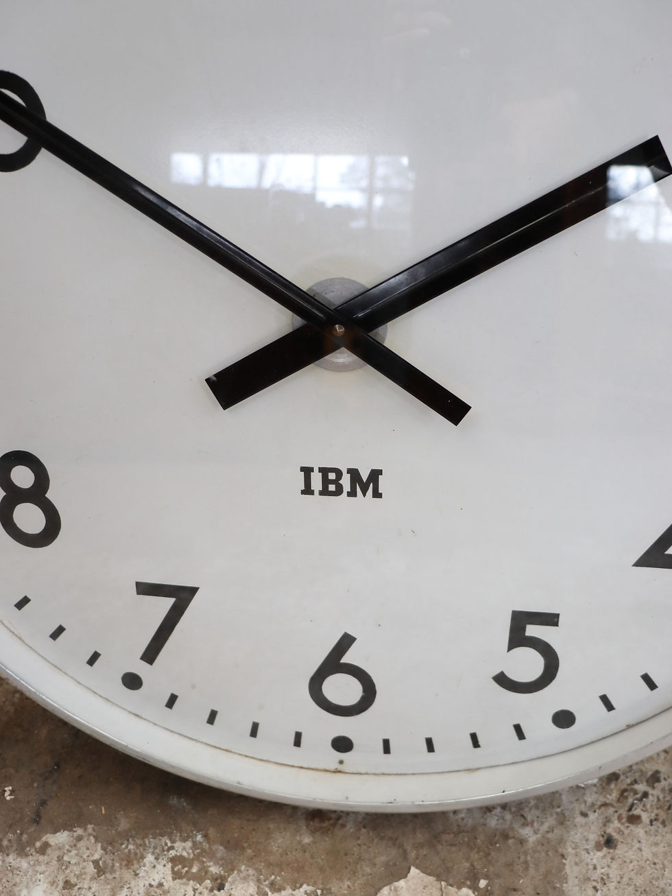 Thumbnail: Lovely Large 1950s IBM Wall Clock