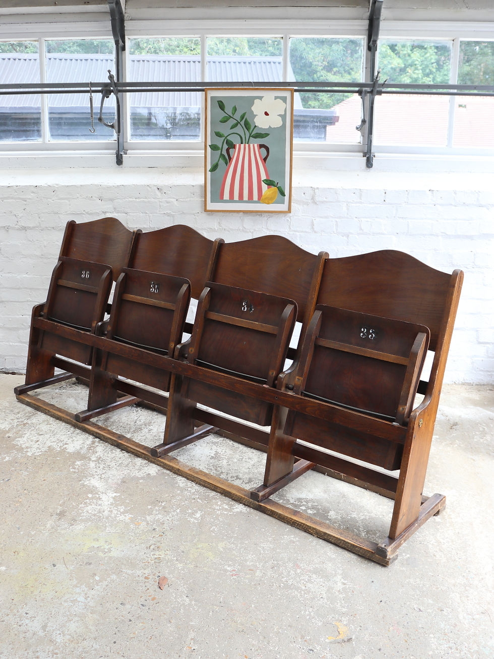 Thumbnail: Beautiful Vintage Czech Theatre Seats