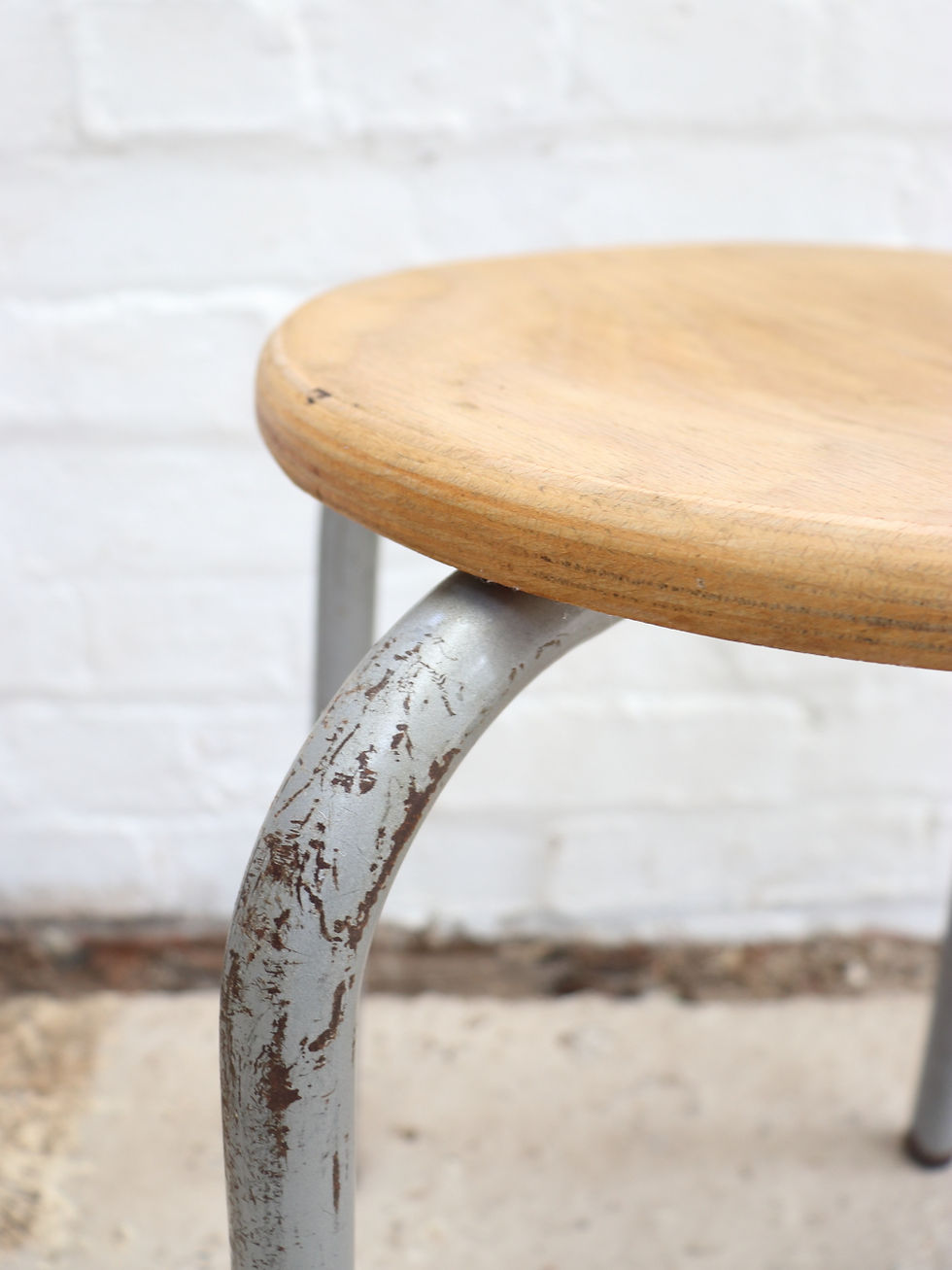 Thumbnail: Vintage French Stackable School Stools - 9 Available