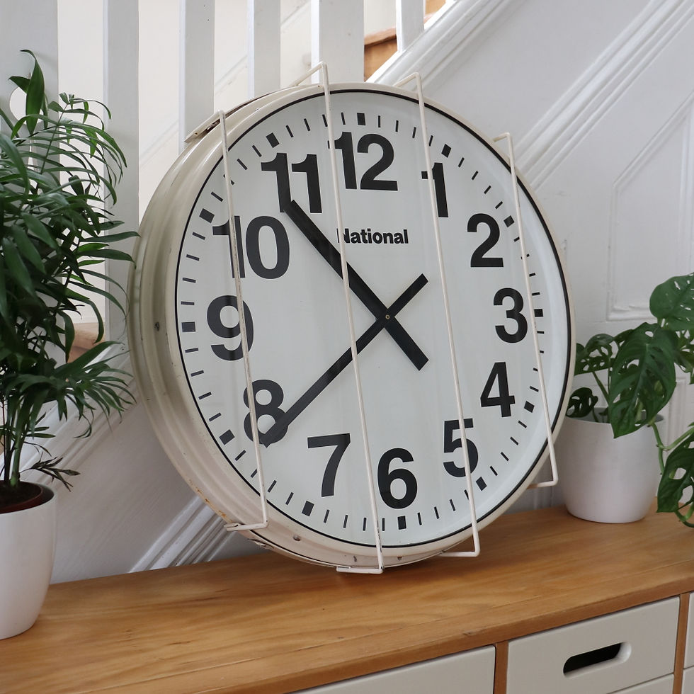Thumbnail: Extra Large Japanese Wall Clock With Grille