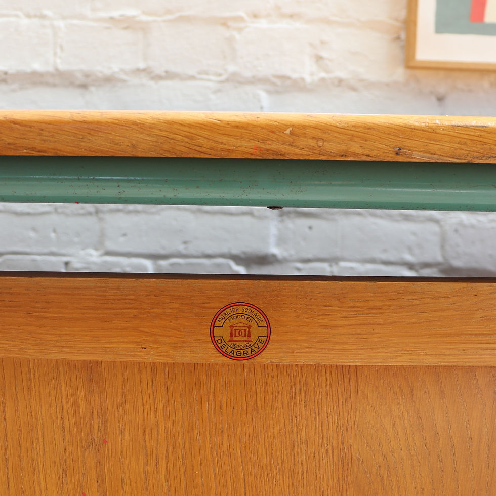 Thumbnail: Beautiful Vintage Delagrave French Teachers Desk