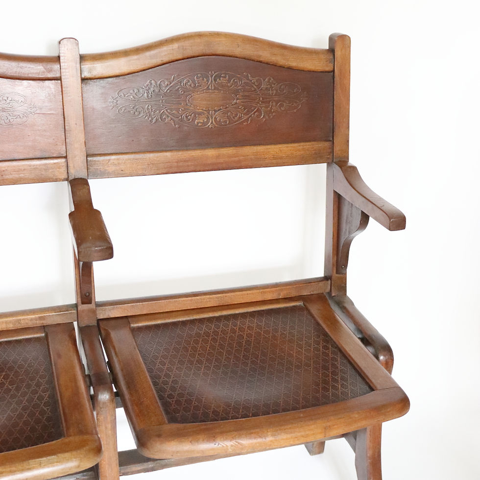 Thumbnail: Beautiful Antique French Theatre Seat