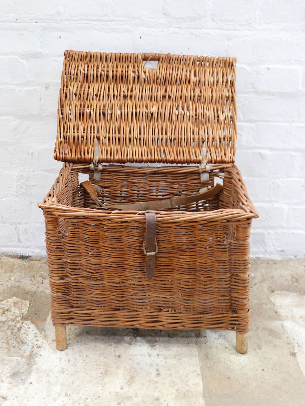 Thumbnail: Vintage Wicker Fishing Basket