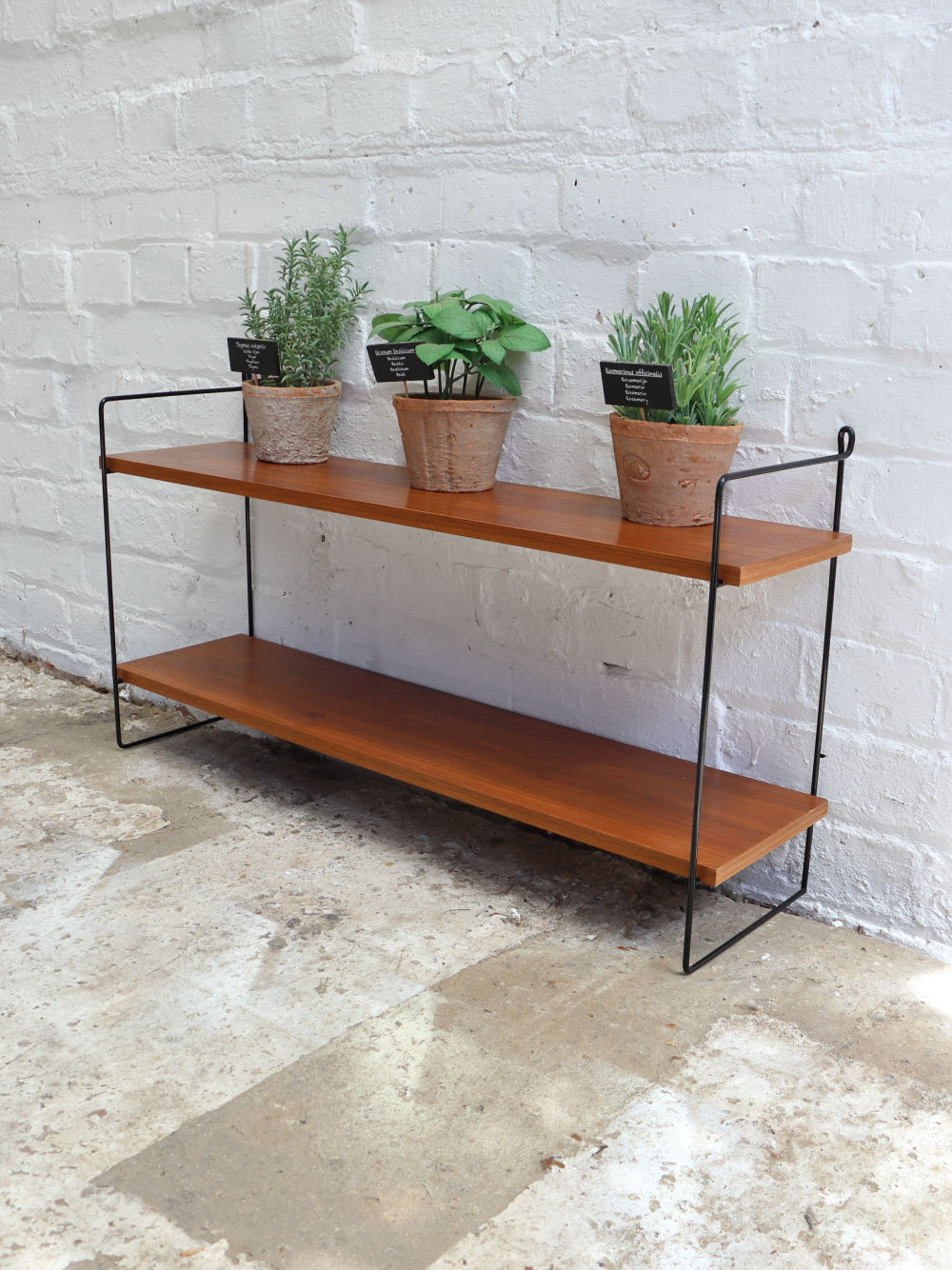 Original French Mid Century String Shelves