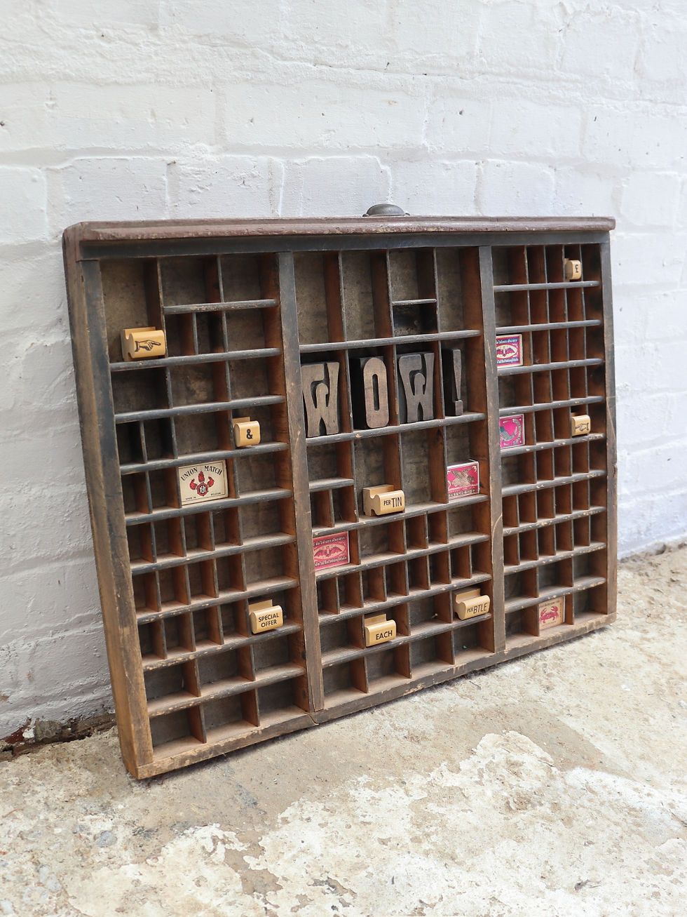 Thumbnail: Original Vintage Letterpress Printers Drawers