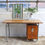 Thumbnail: Gorgeous Large Vintage French Teachers Desk