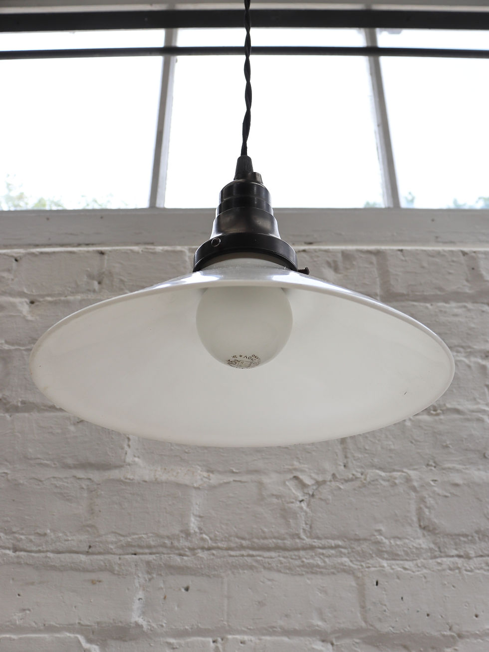 Thumbnail: Vintage French Opaline Coolie Pendant Shade