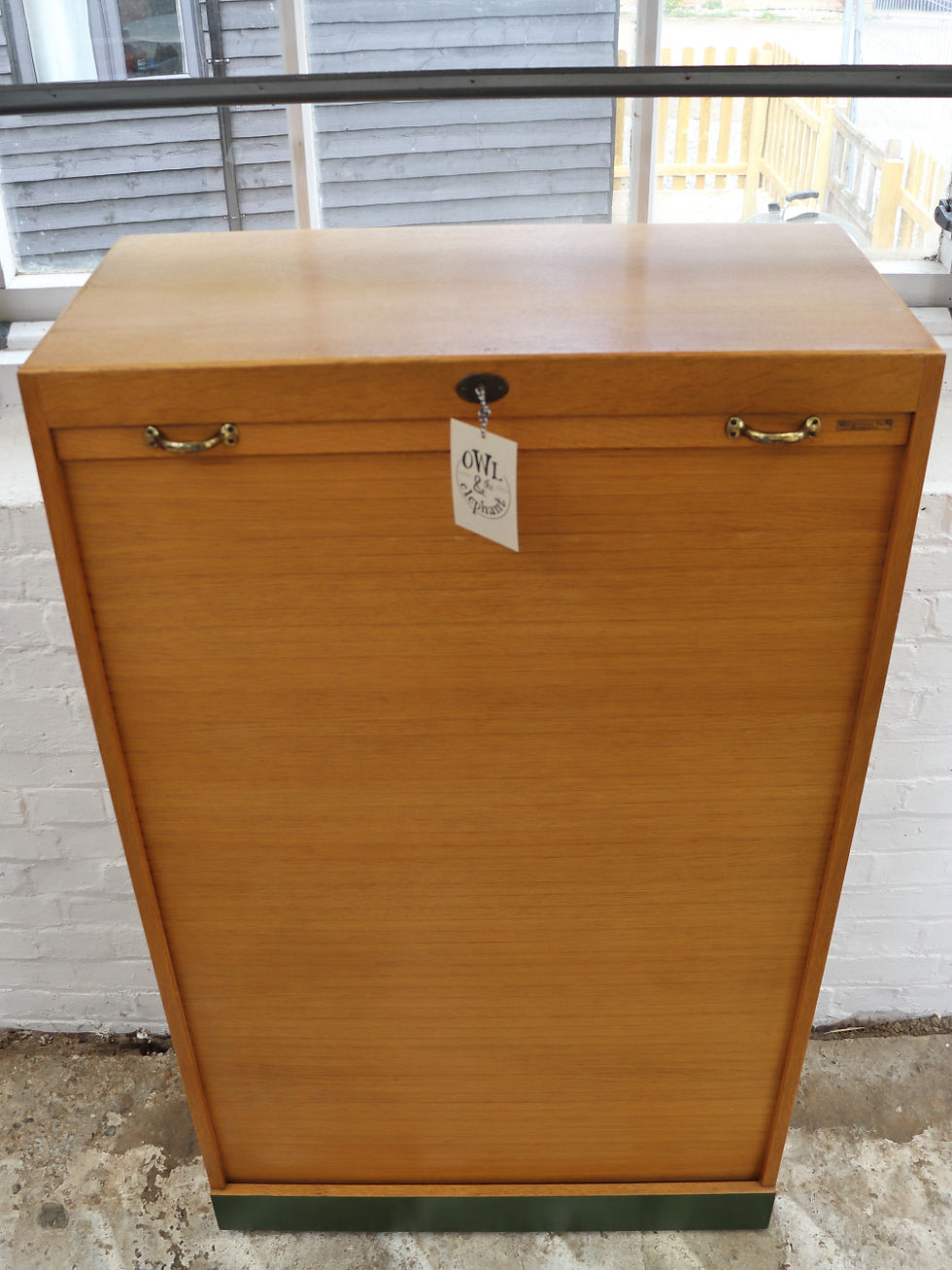 Thumbnail: Vintage German Tambour Cabinet