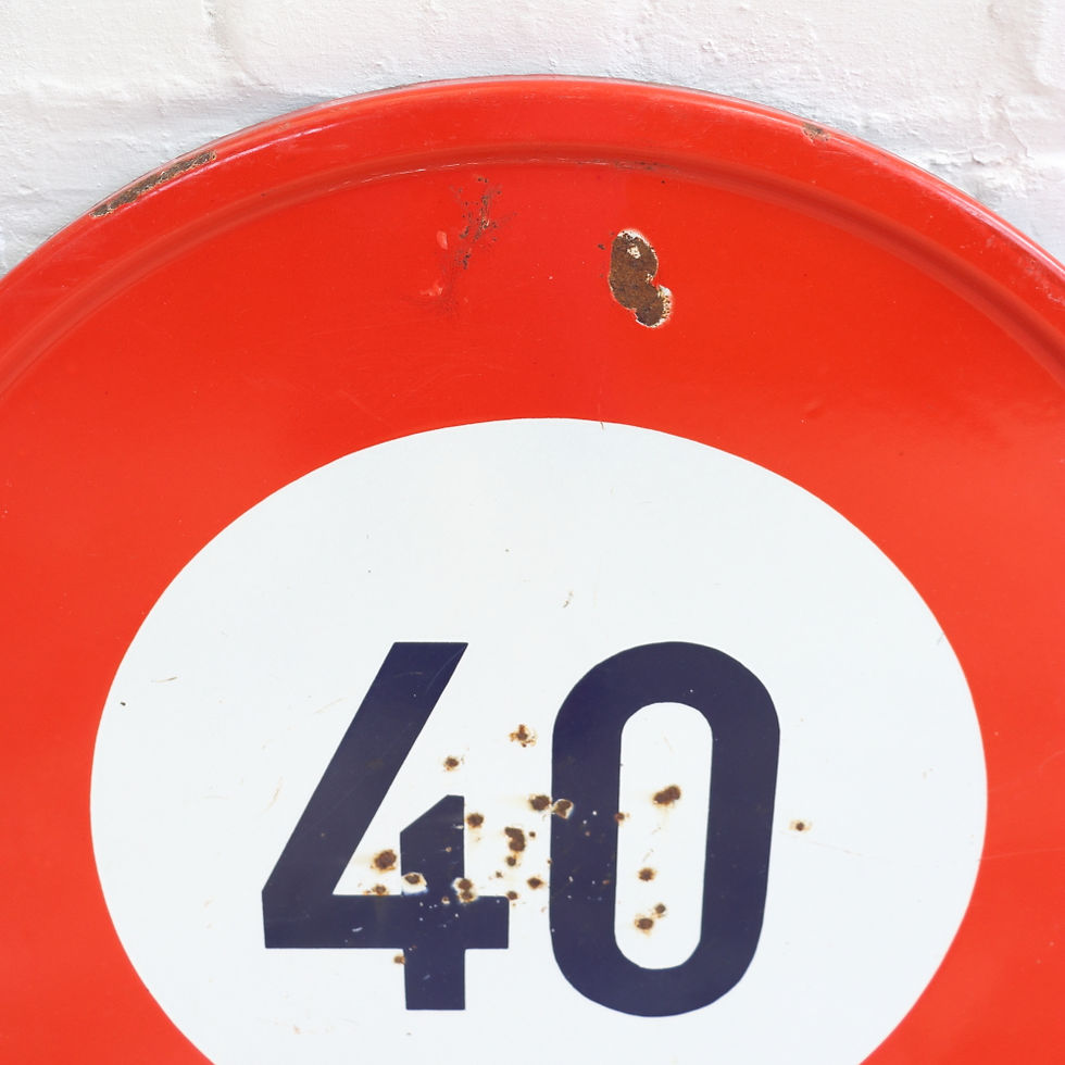 Thumbnail: Original French Vintage Road Sign