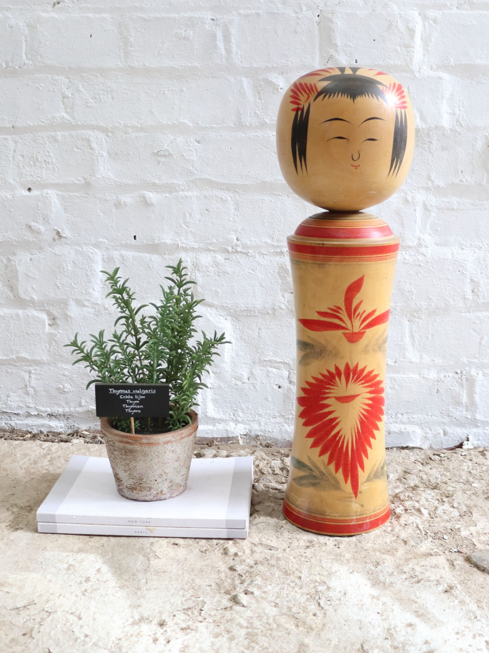 Large Traditional Kokeshi Japanese Wooden Doll