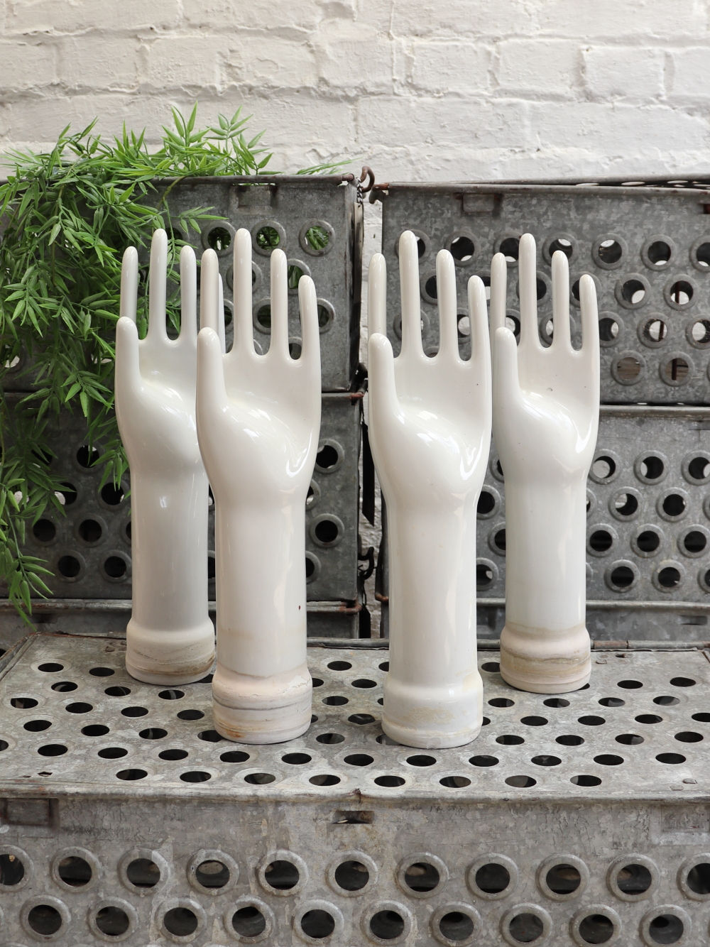 Beautiful Vintage Porcelain Glove Mould