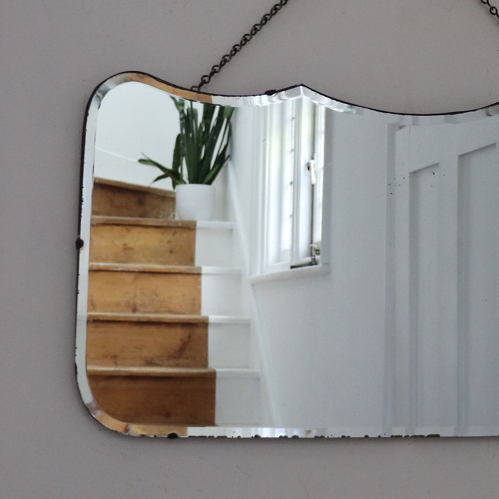 Thumbnail: Large Vintage Frameless Mirror