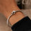 Thumbnail: Twist Steel Bangle – Vintage Streetwear Bracelet for Men & Women