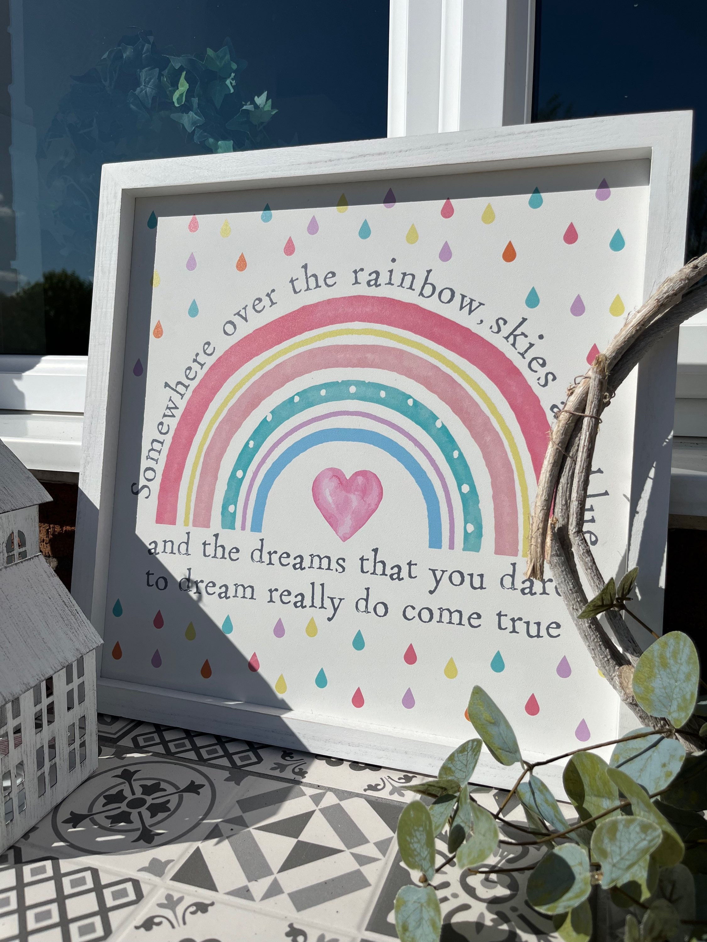 Over the rainbow print