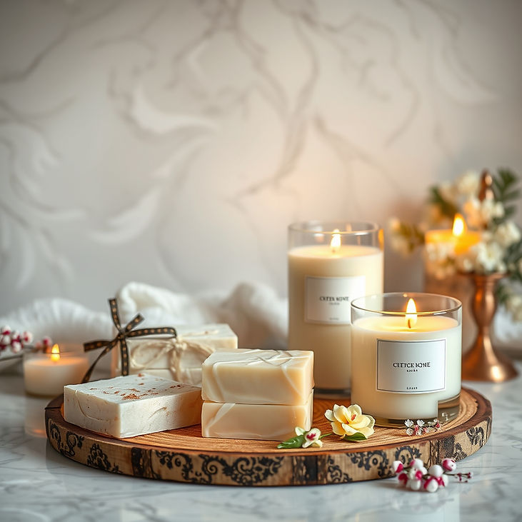 create me a luxury background with soaps and candles.jpg