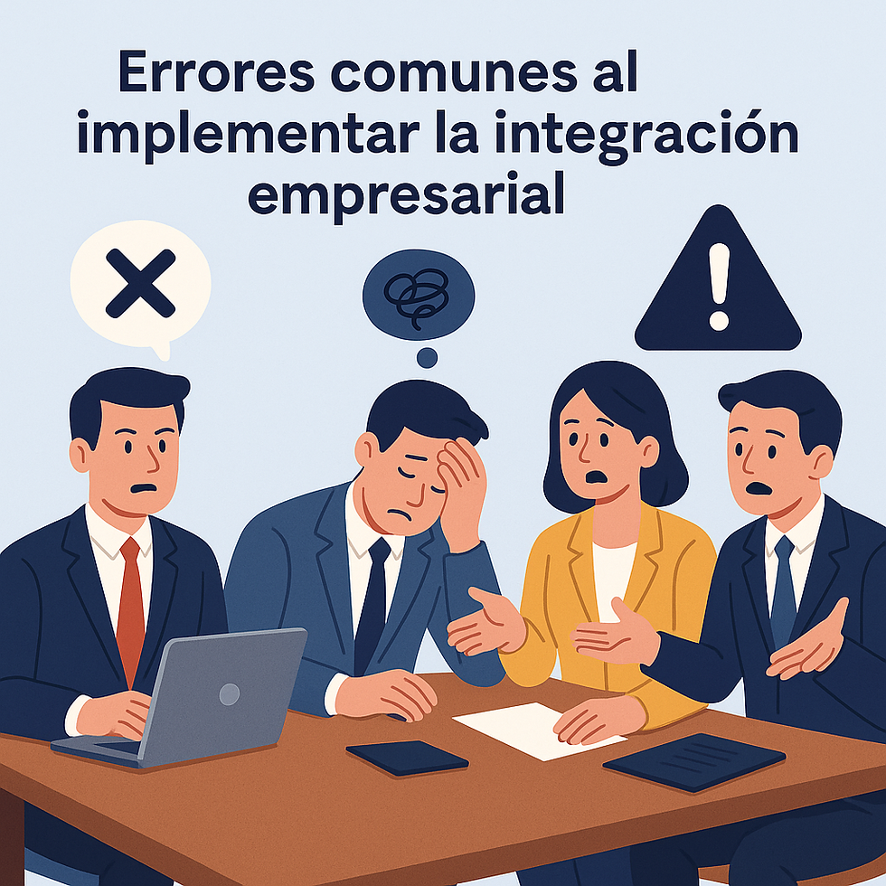 Errores comunes al implementar la integración empresarial (y cómo evitarlos en tu empresa mexicana)Porque querer integrar no basta… hay que hacerlo bien, con las personas al centroNo importa si tu e