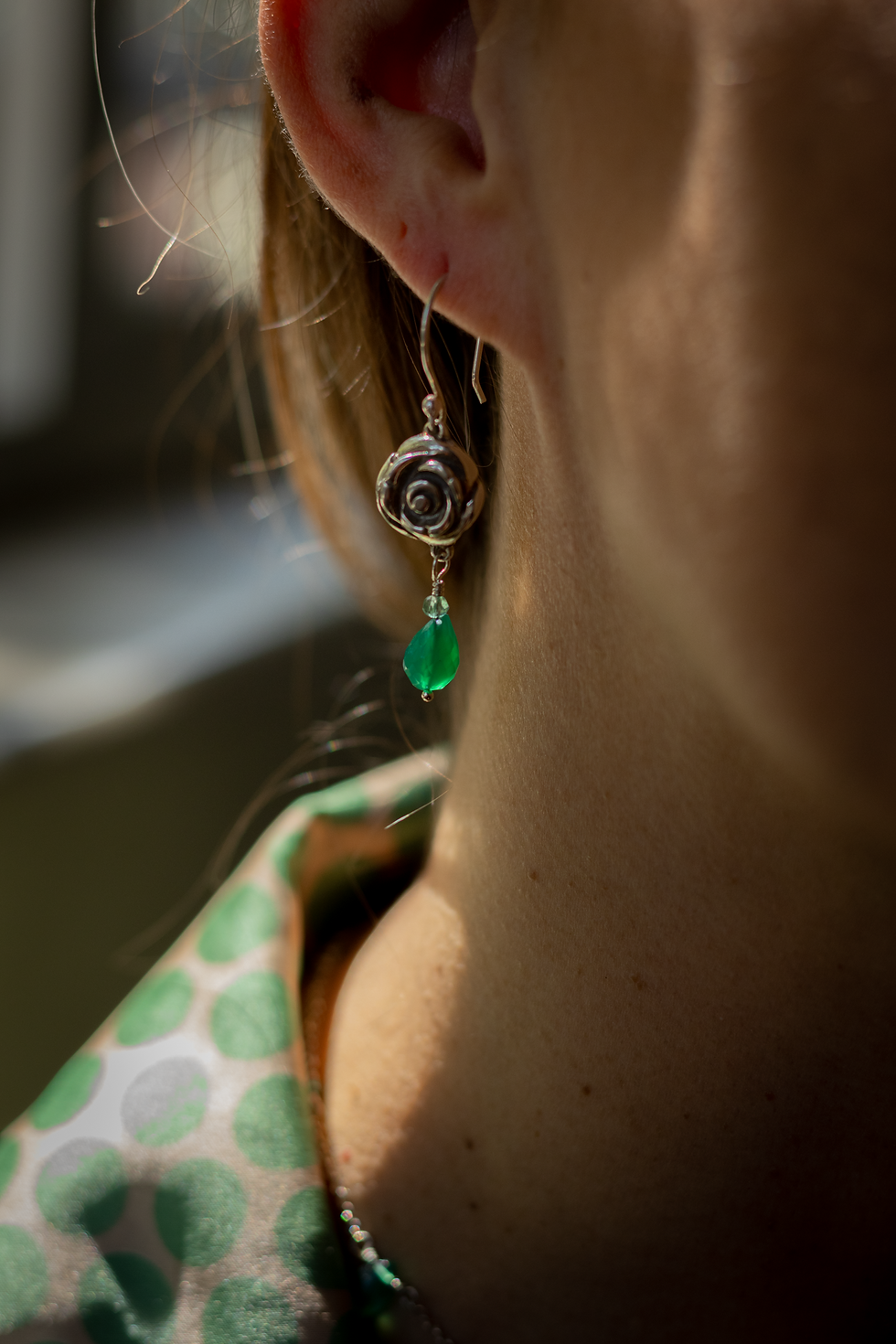 Aretes de rosa