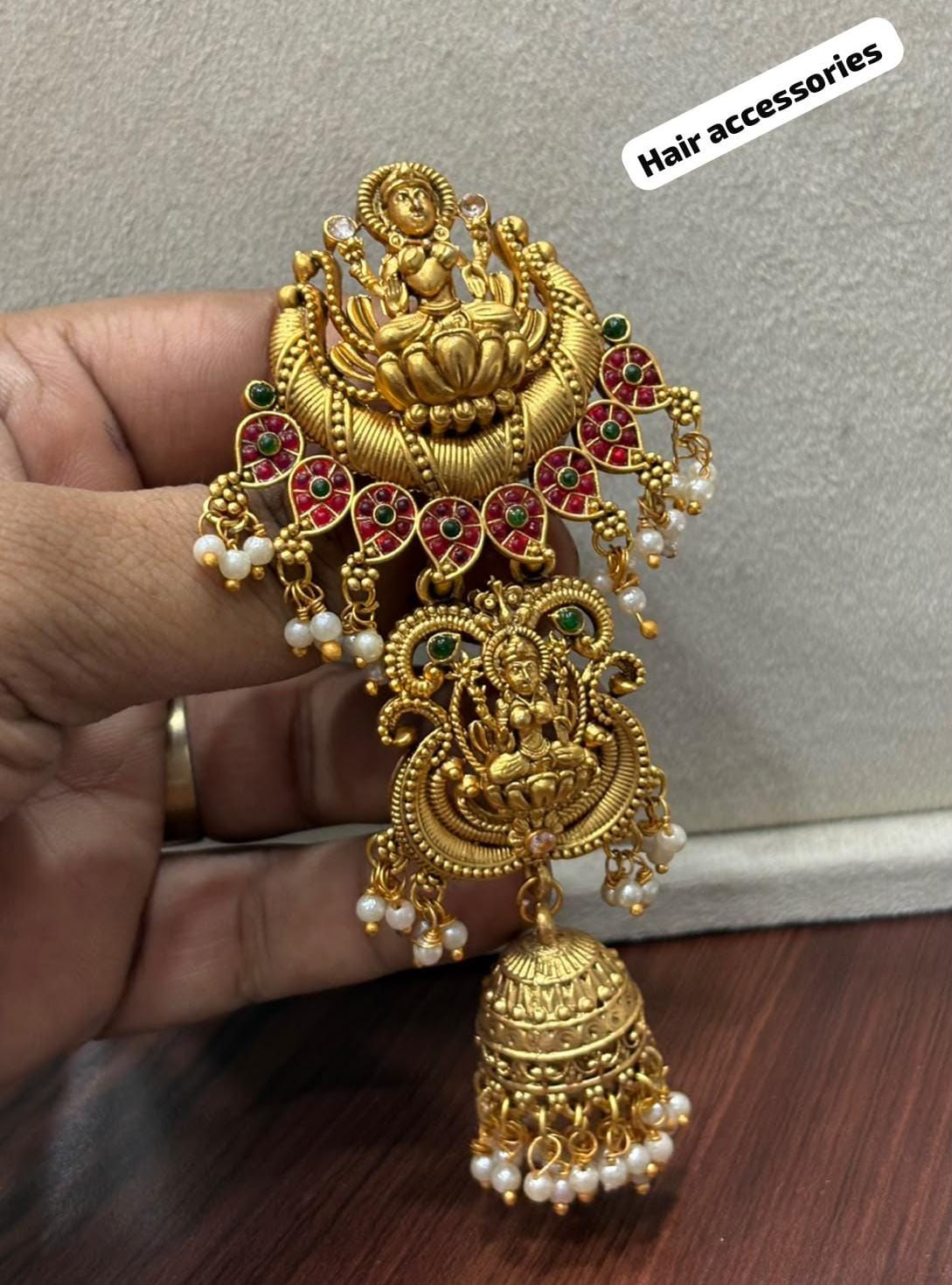 Lakshmi Temple Hair Accessory