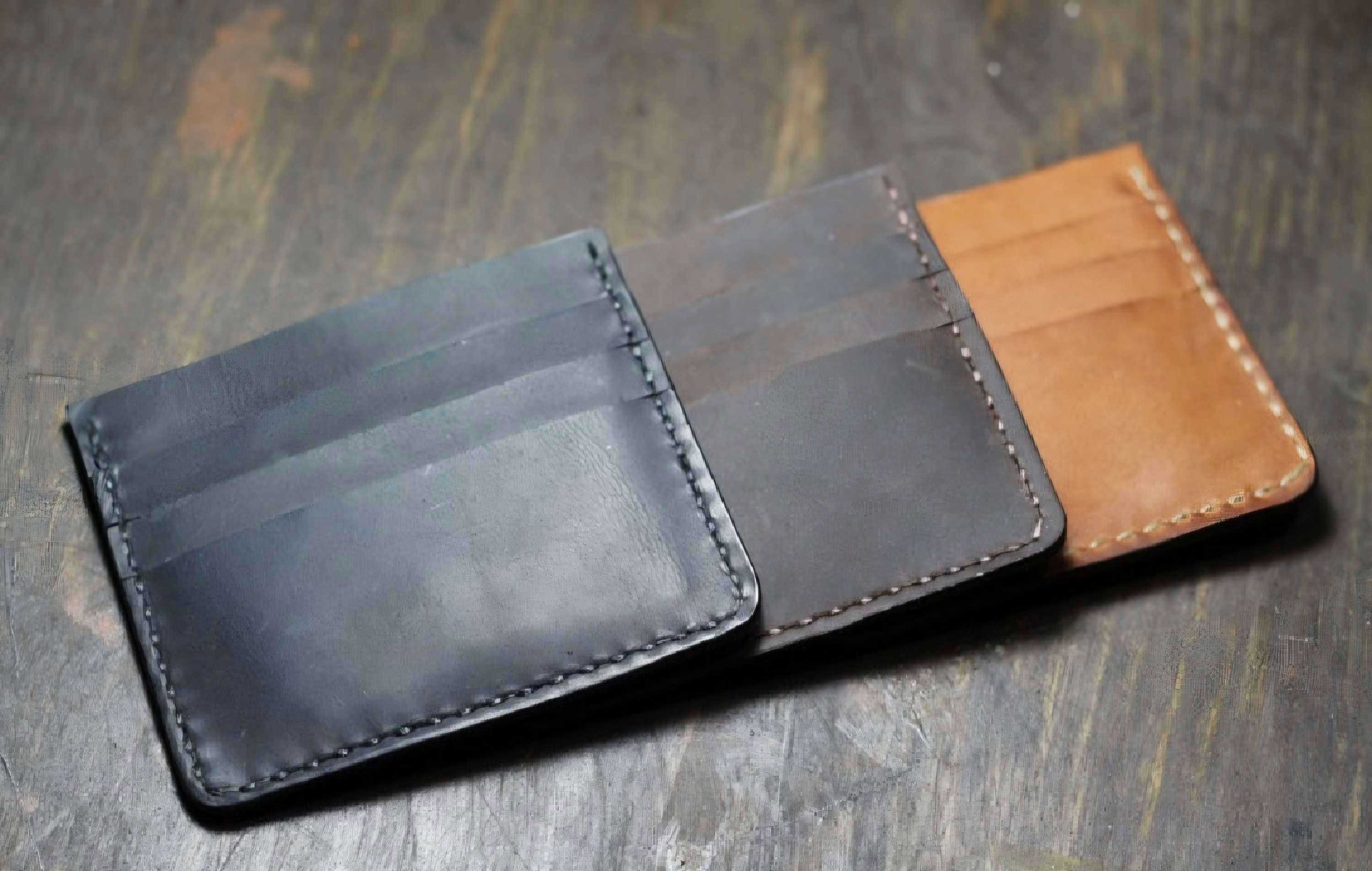 Deri 7 Kart Bölmeli Cep Kartlık Yatay