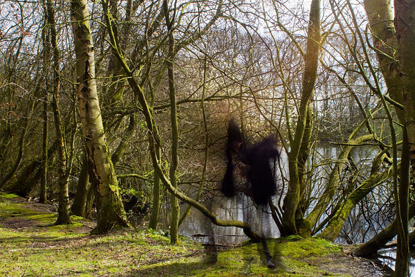 Figure in landscape talor clarke golden acre park leeds