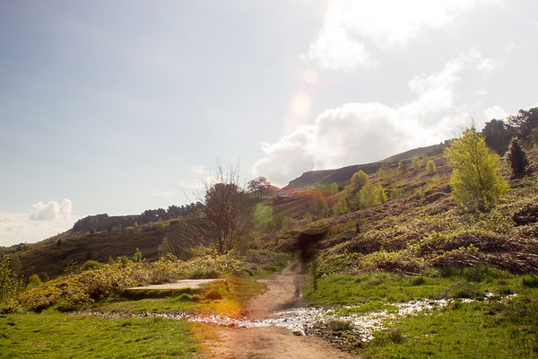 Figure in landscape talor clarke leeds dales