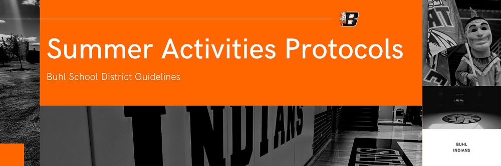 Summer Activities Protocols | Buhl School District Guidelines Banner Image